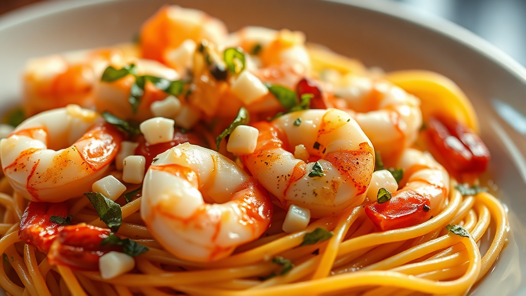 감바스 파스타 필수 재료