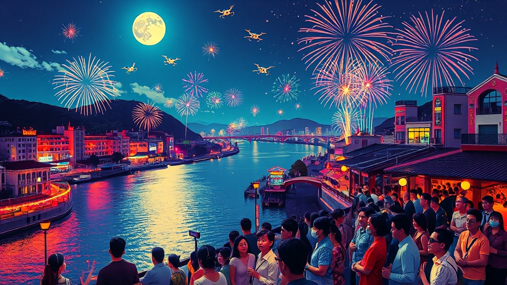 2025 포항국제불빛축제, 놓치지 마세요! (popart 스타일)
