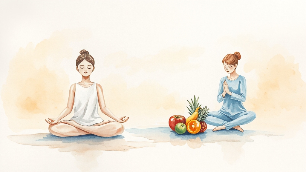바가스 신경 자극법, 생활 습관 관리 (watercolor 스타일)