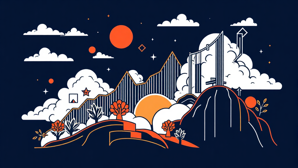 재무 & 실적, 꼼꼼 분석! (illustration 스타일)