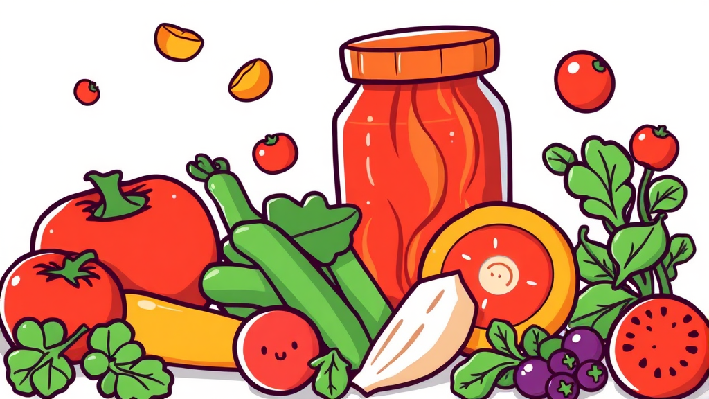 이계호 태초물김치 (cartoon 스타일)