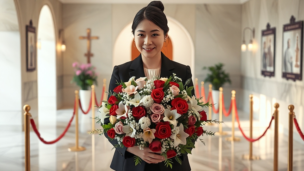 전국 꽃 배달 서비스, 편리할까요? (realistic 스타일)