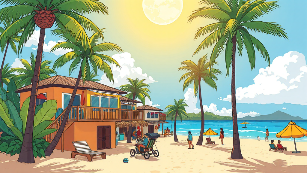 가성비 숙소 고르는 팁 (cartoon 스타일)