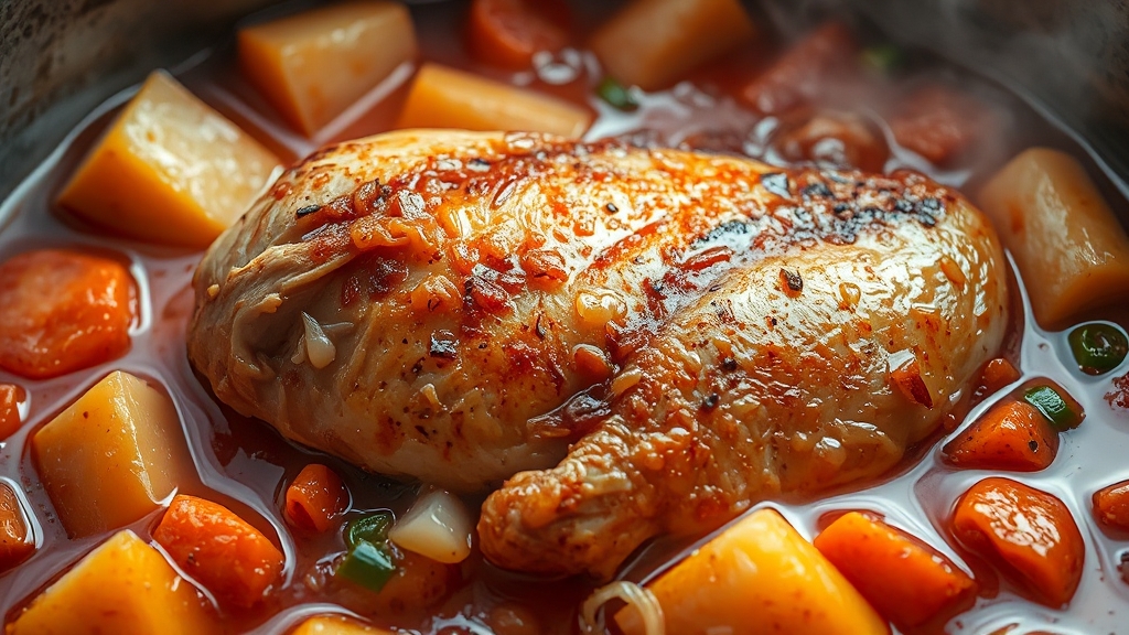 끓이기, 맛을 완성하는 과정! (realistic 스타일)