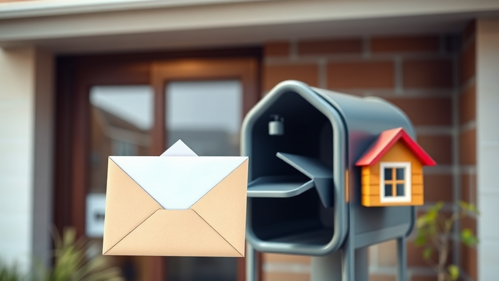 우체국 주소이전 서비스 (realistic 스타일)