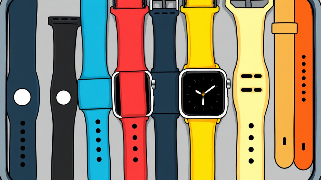 애플워치 스트랩 보관함, 왜 필요할까요? (cartoon 스타일)