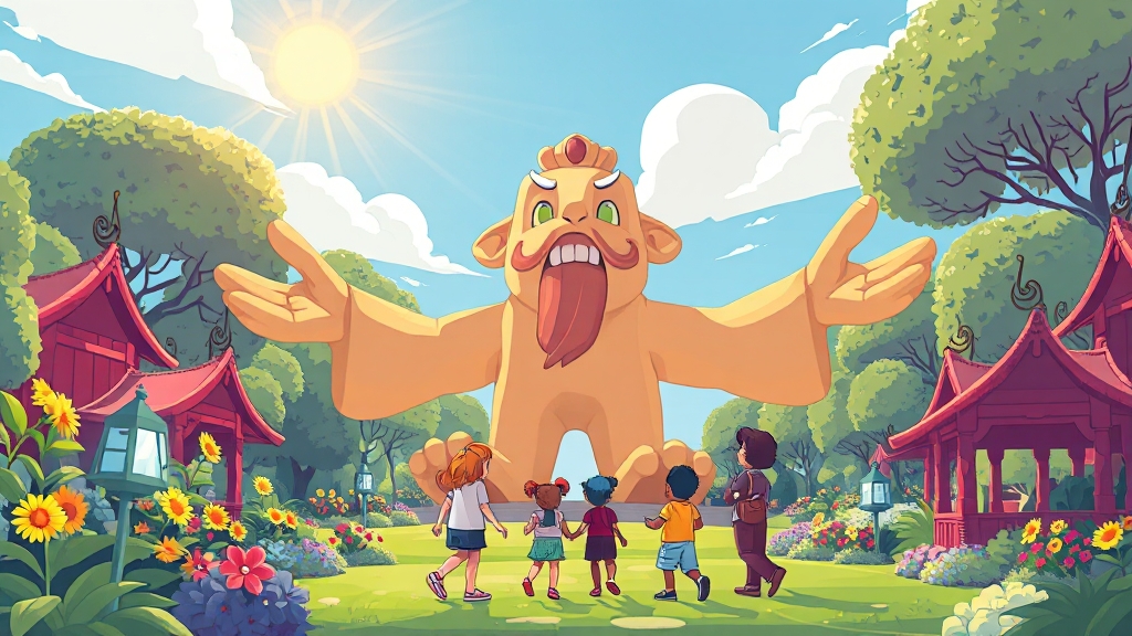 주요 공간 & 볼거리 (cartoon 스타일)