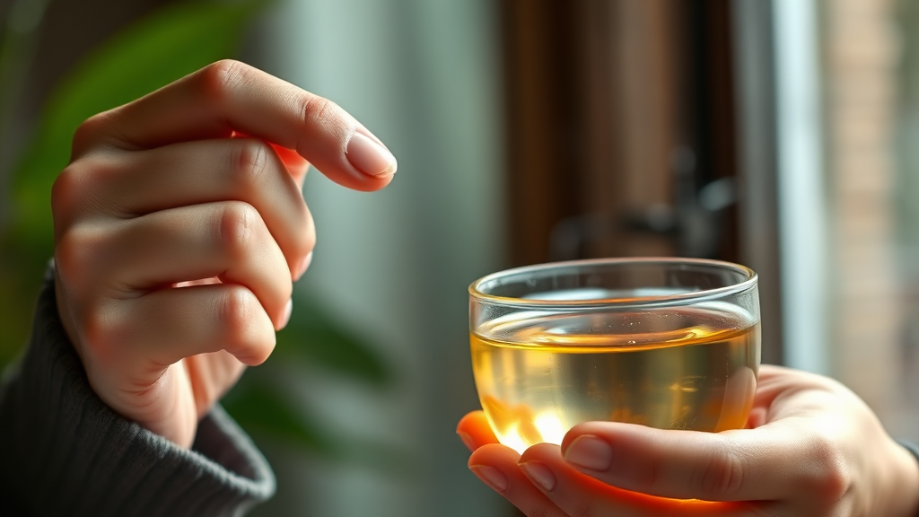 나에게 맞는 침향환 복용법 찾기 (realistic 스타일)