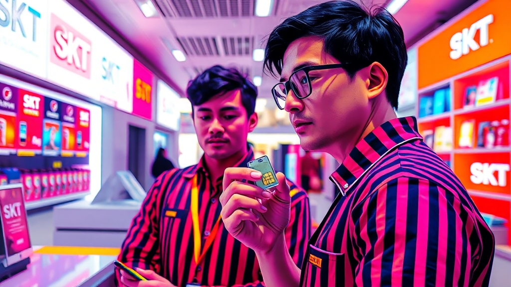 SKT 대리점에서도 유심 교체가? (popart 스타일)