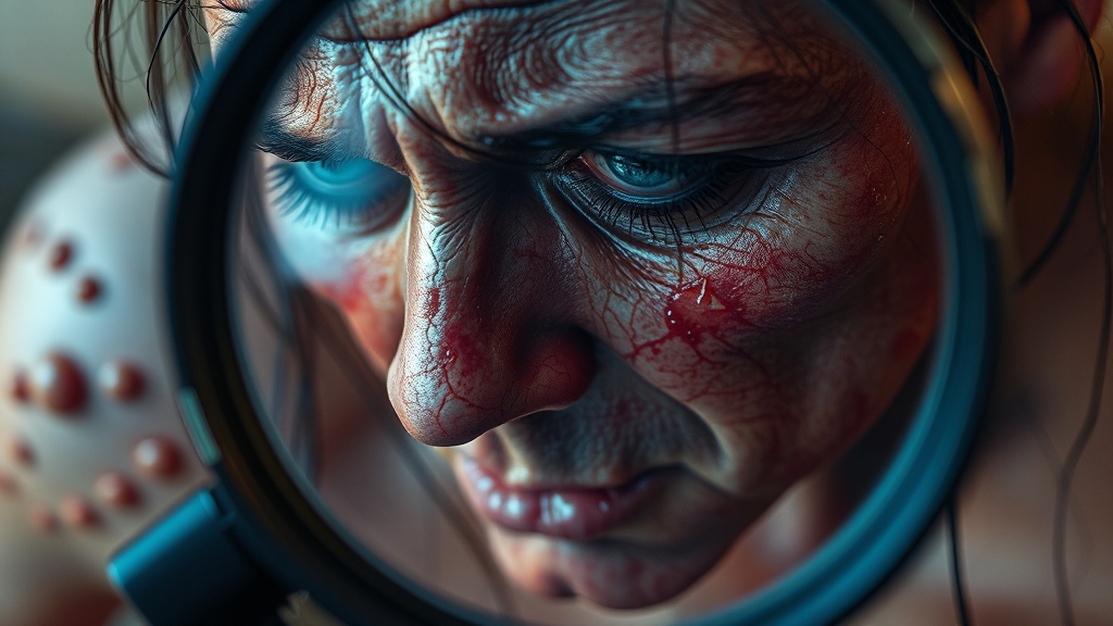 피부 소양증, 원인은 무엇일까요? (realistic 스타일)