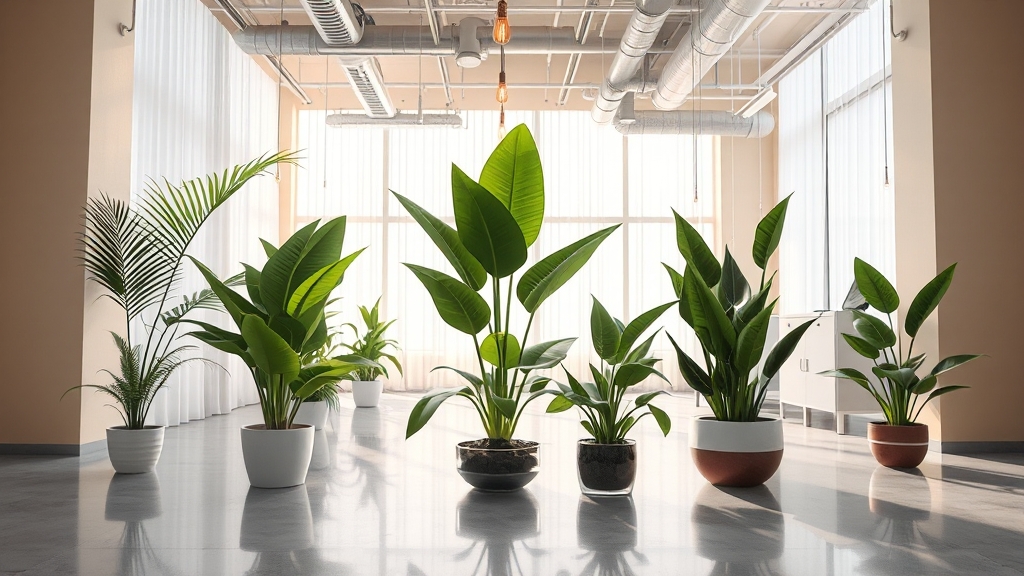 공기정화식물에 관한 종합 가이드 (2025최신) 5 공기정화 식물 NASA 연구 (illustration 스타일)