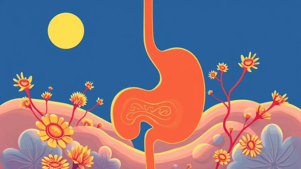 매스틱 유산균 효능 (illustration 스타일)