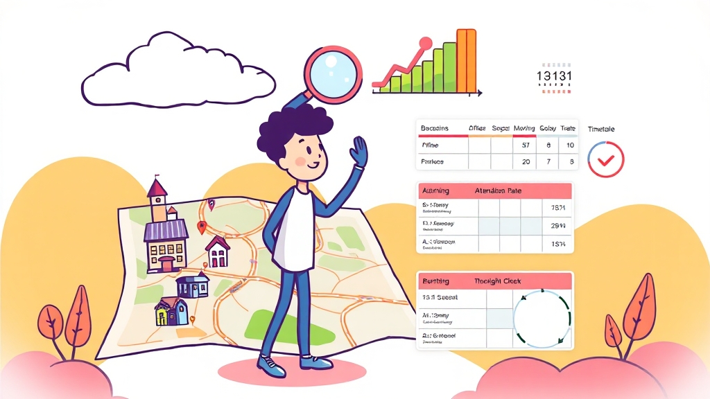 훈련 기관 검색 및 등록 방법 (cartoon 스타일)