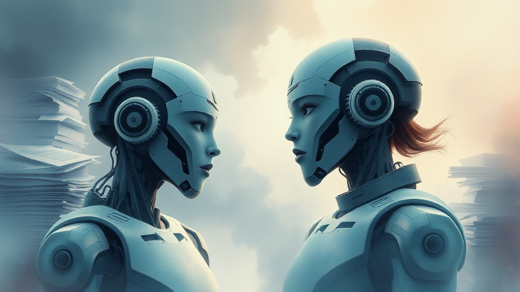 사라질 가능성이 높은 직업 (watercolor 스타일)