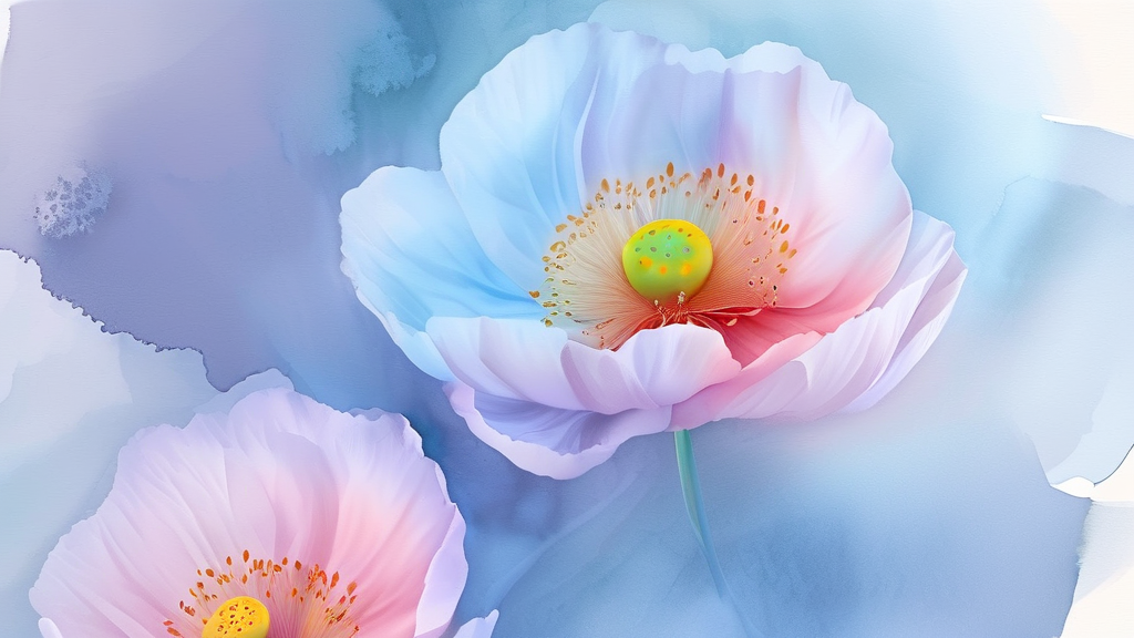 골반염의 원인과 위험 요인 (watercolor 스타일)