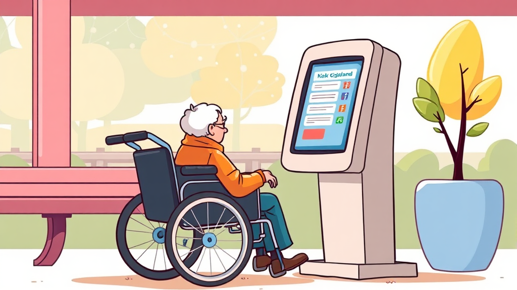 배리어프리 키오스크란? (cartoon 스타일)