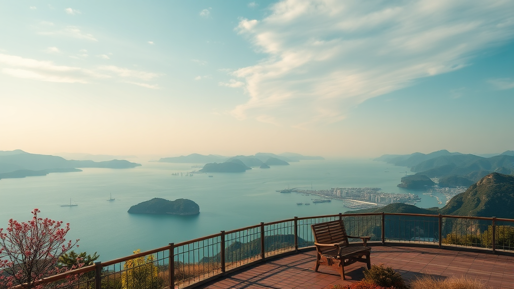 주변 명소 탐방 (realistic 스타일)