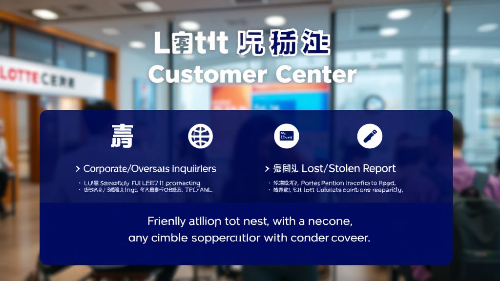 롯데카드 고객센터 관련 자주 묻는 질문 및 주의사항 (realistic 스타일)