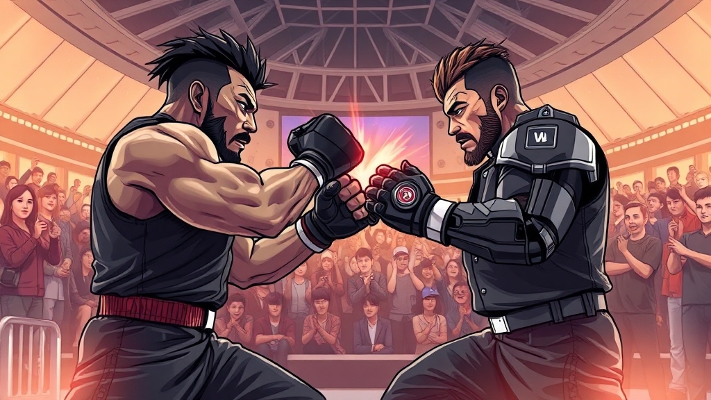 블랙컴뱃 관람 후기: 생생한 현장 경험 (illustration 스타일)