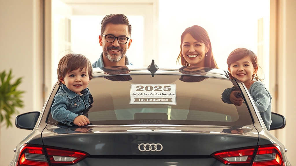 결론: 2025년 다자녀 중고차 취득세 감면 활용하세요! (realistic 스타일)