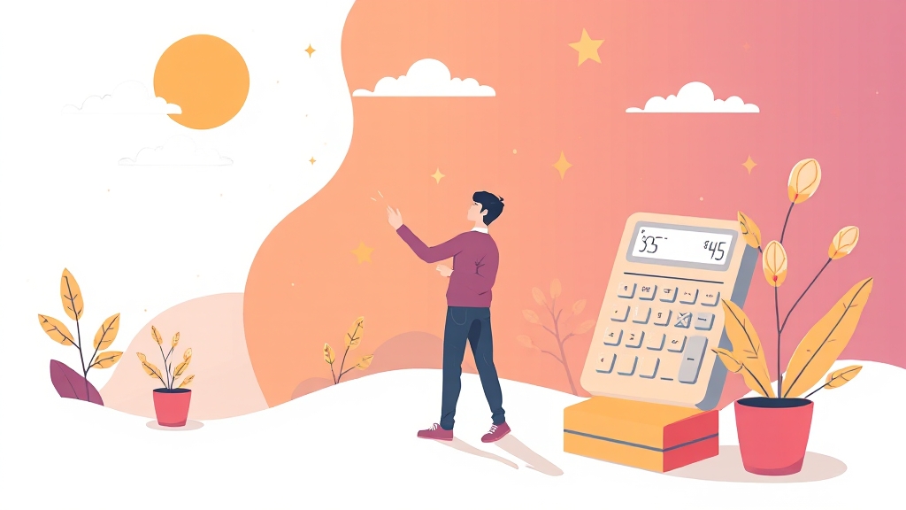 실업급여 수급 기간 및 금액 (illustration 스타일)