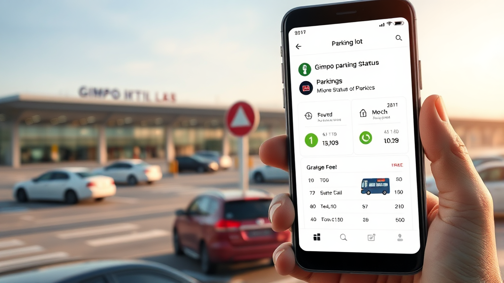 최신 주차 요금 및 현황 확인 방법 (realistic 스타일)
