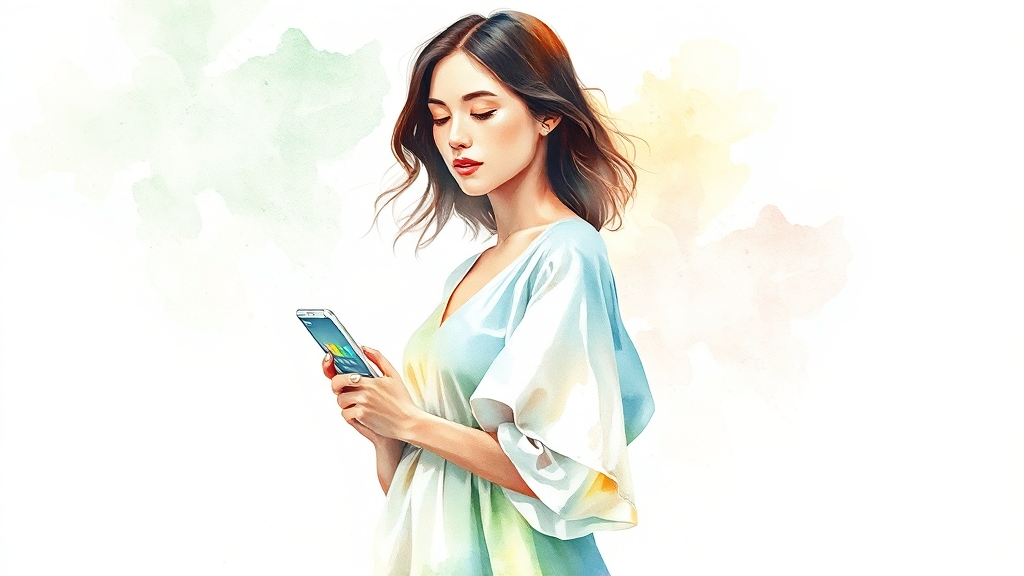 SK 알뜰폰 유심 장점 (watercolor 스타일)