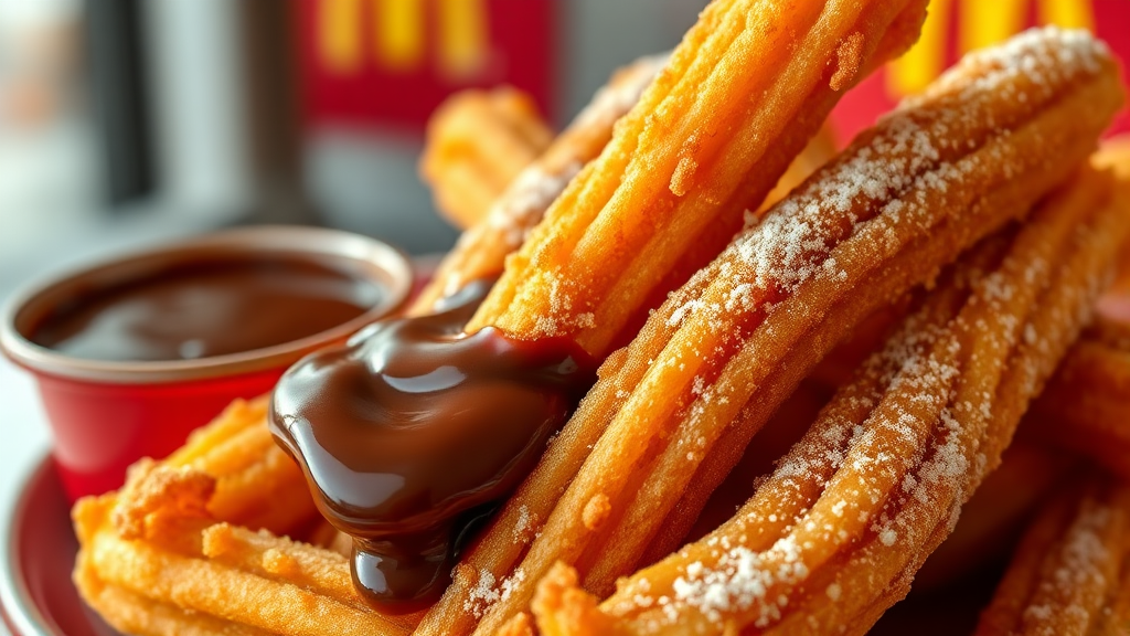 맥도날드 신메뉴 & 행사 소식 (realistic 스타일)