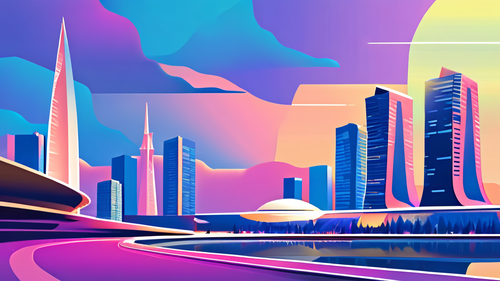 서울의 글로벌 AI 거점 육성 전략 (illustration 스타일)