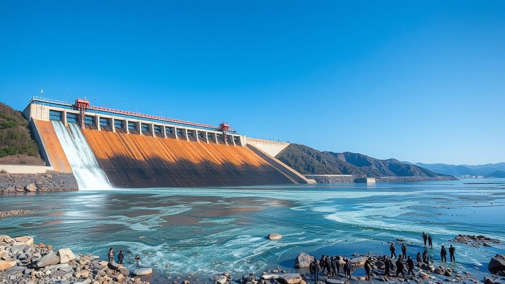 가뭄 해소를 위한 노력들 (realistic 스타일)