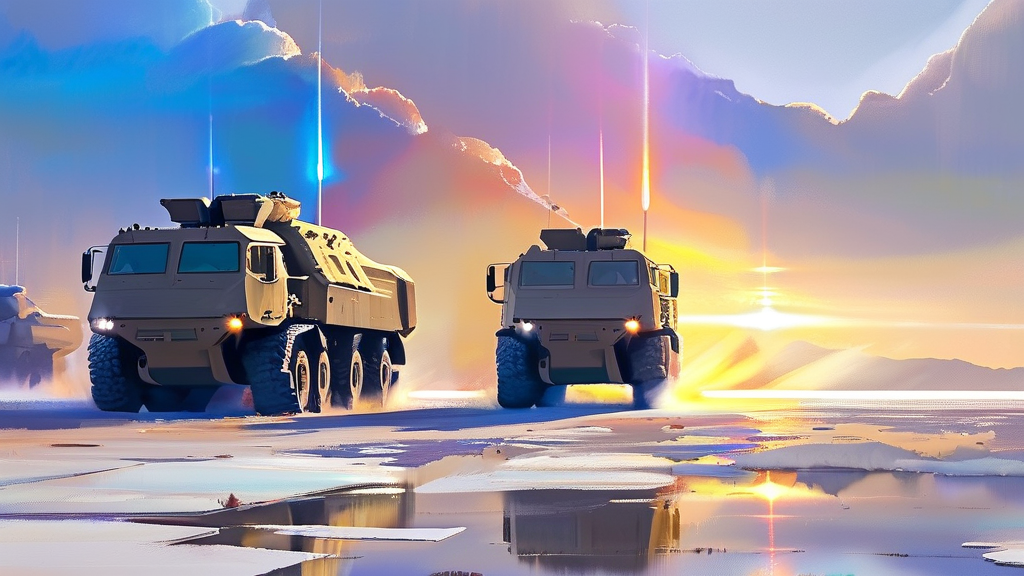 미래를 위한 투자: 평화를 원한다면 전쟁을 대비하라 (watercolor 스타일)