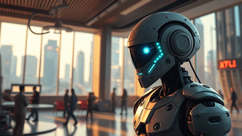 휴머노이드 로봇 미래 전망 (realistic 스타일)