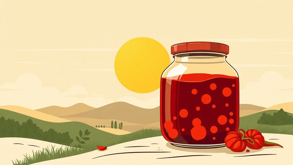 장 발효와 숙성: 시간과 정성이 만들어내는 깊은 맛 (illustration 스타일)