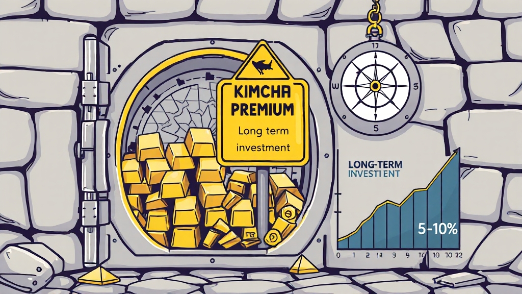 금 ETF 투자 시 유의사항 (illustration 스타일)