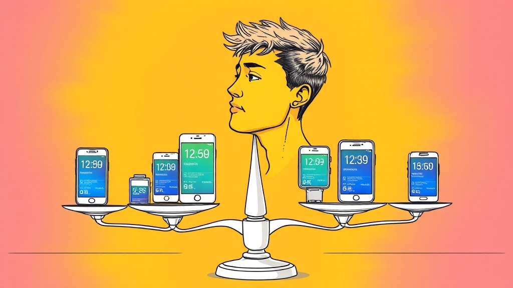 알뜰폰 요금제 비교 (illustration 스타일)