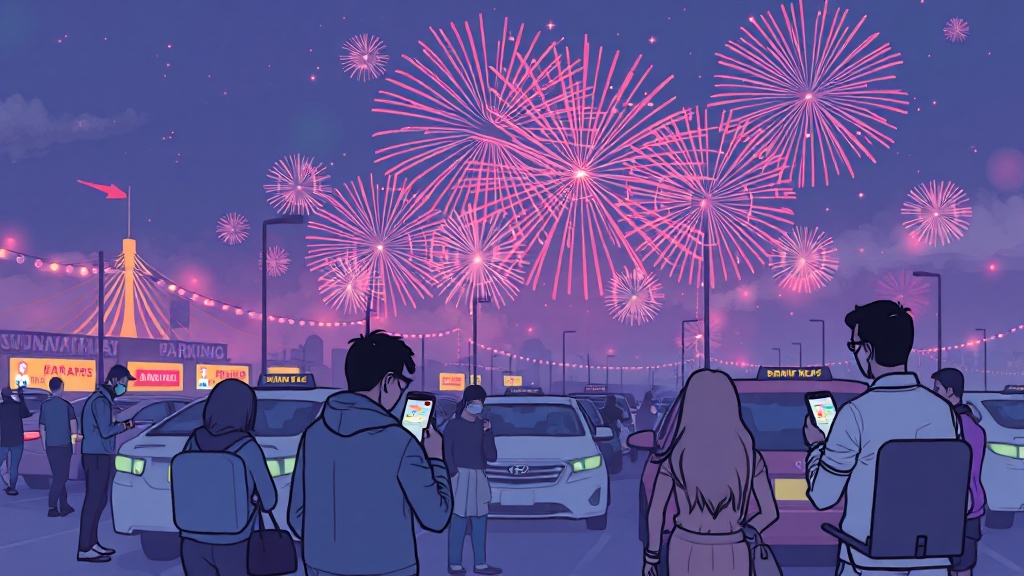 모두의주차장 앱 활용법 (illustration 스타일)