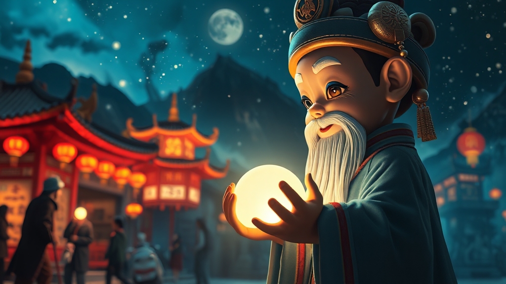 디피랑 야간 명소 탐험 (realistic 스타일)