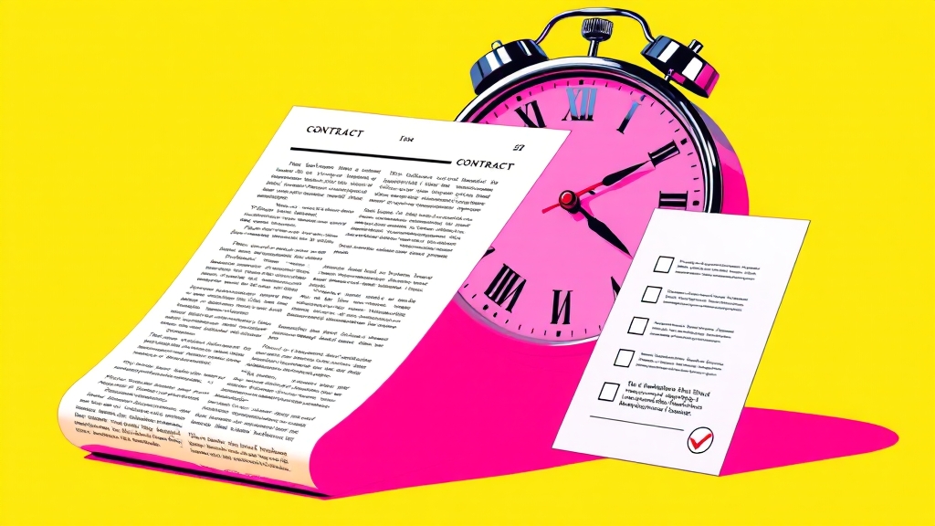 계약서, 무엇을 써야 할까요? (popart 스타일)