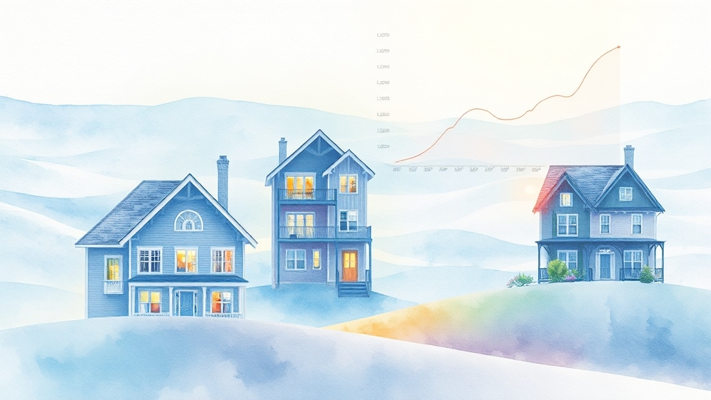 주택 조건 및 상품 유형별 비교 (watercolor 스타일)