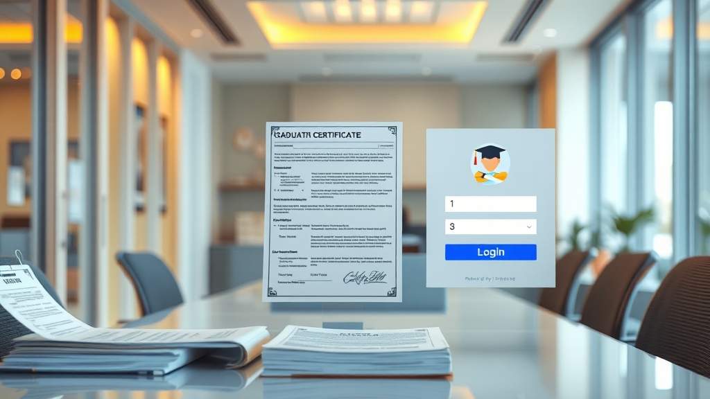 정부24로 졸업증명서 발급 (realistic 스타일)
