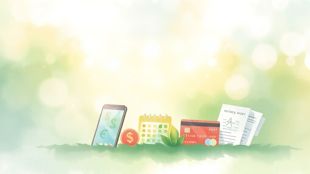 자동이체 설정, 이것만 기억하세요! (watercolor 스타일)