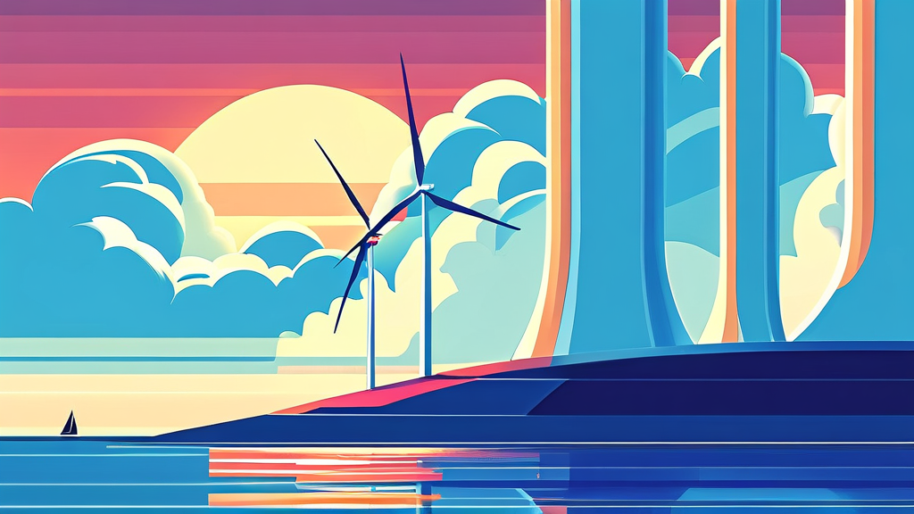 원전 사업 투자, 우리기술 주가 전망 시뮬레이션 (illustration 스타일)