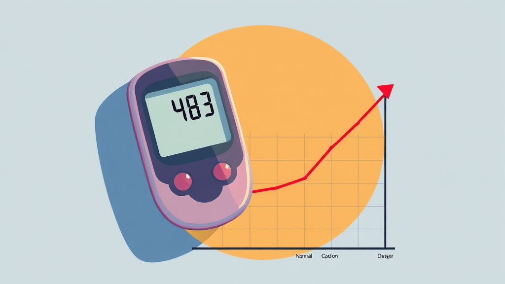 고혈당 수치 기준과 진단 방법 (illustration 스타일)