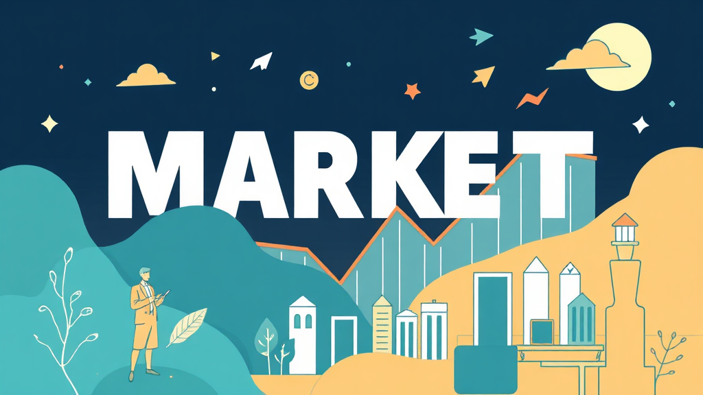 주식 시장 활성화 정책 (illustration 스타일)