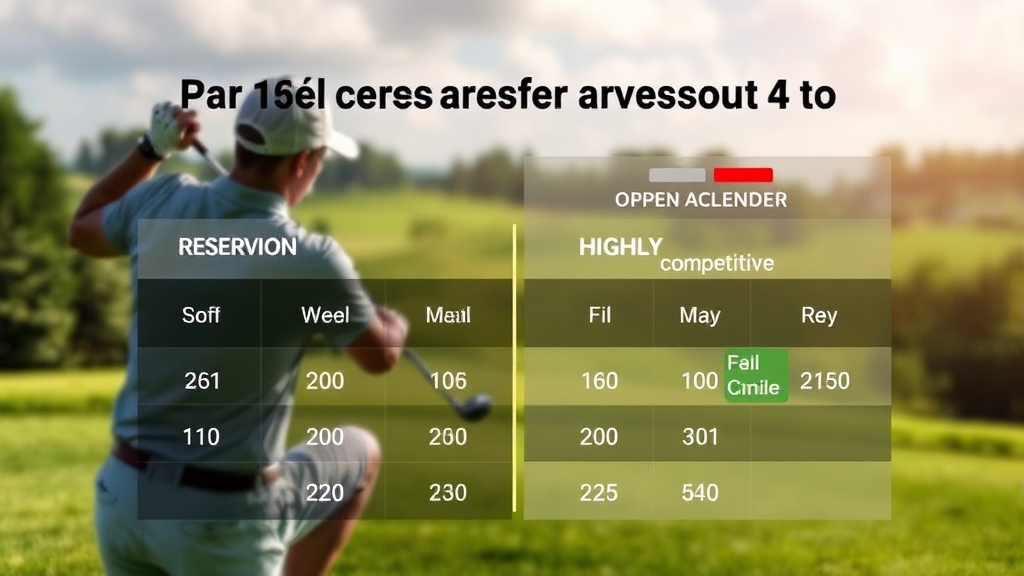 파크골프장 예약 시스템, 이것만은 꼭 확인하세요! (realistic 스타일)