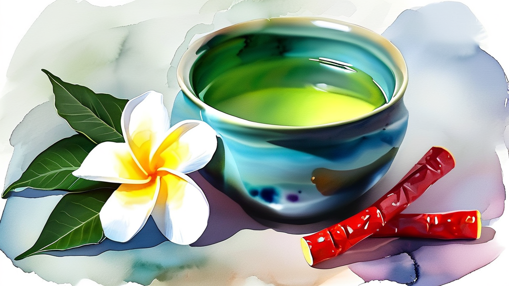 홍삼 스틱 섭취, 효과를 높이는 방법과 주의사항 (watercolor 스타일)