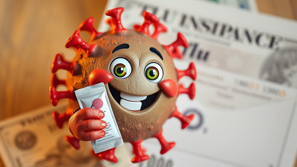 독감 보험금 지급 조건 (realistic 스타일)