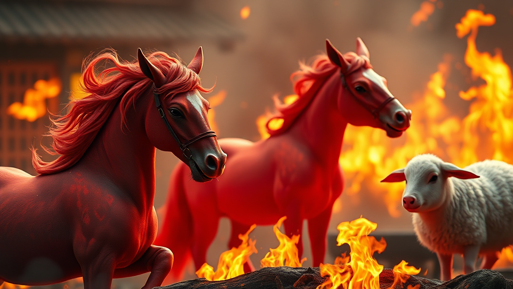 2026년 삼재 띠 확인 (realistic 스타일)