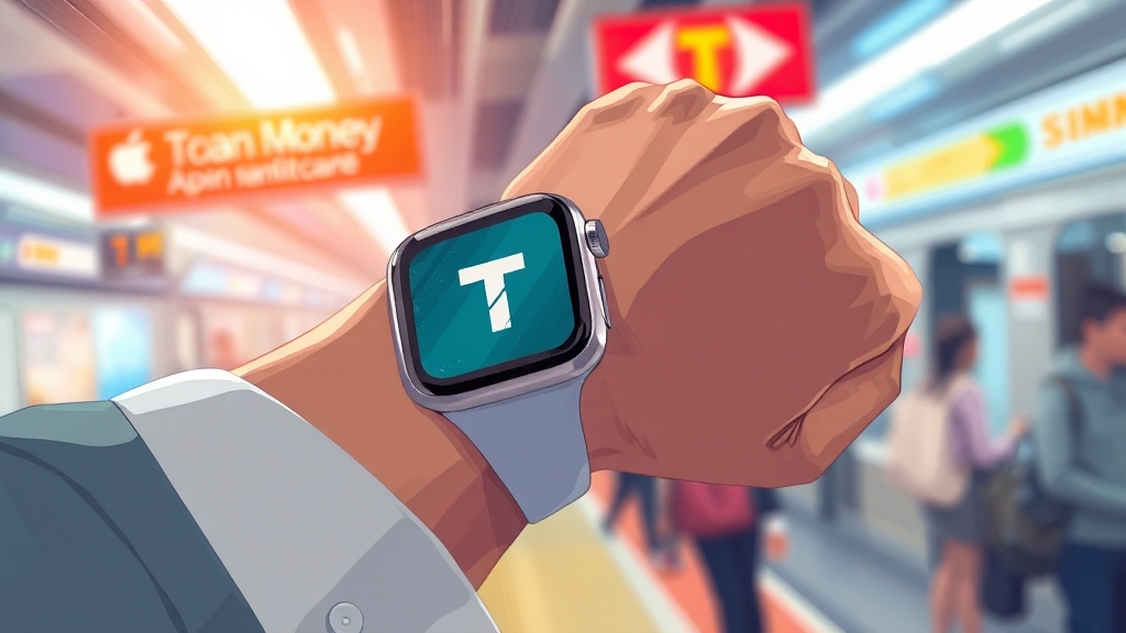 애플워치 티머니 등록 및 사용법 (illustration 스타일)