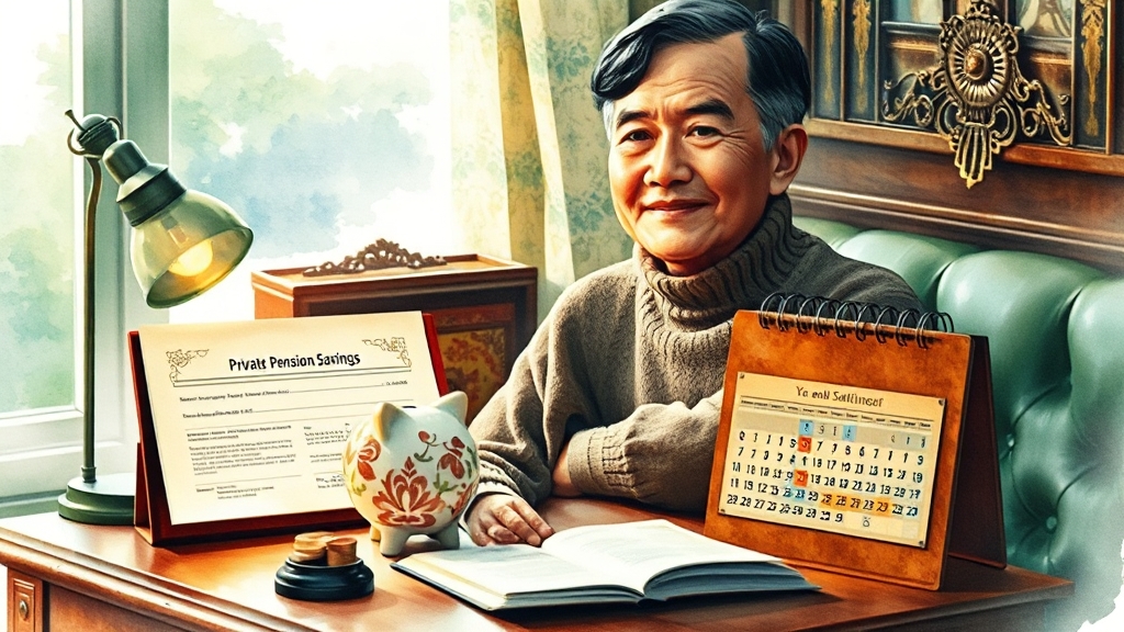 개인연금저축이란? (watercolor 스타일)